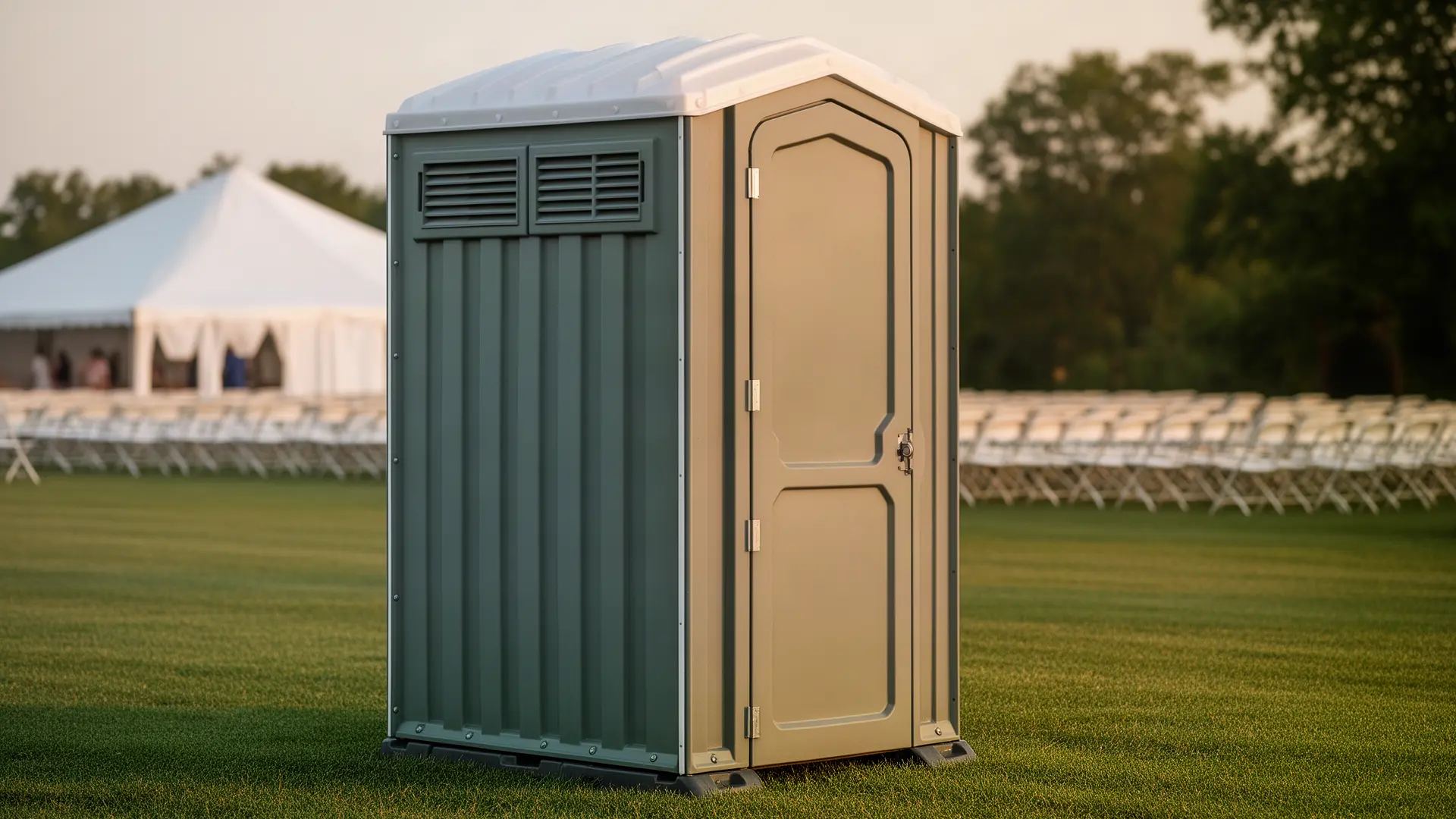 Clean porta potty unit from Abarca & Sons Porta Potty Rental in Dallas, TX